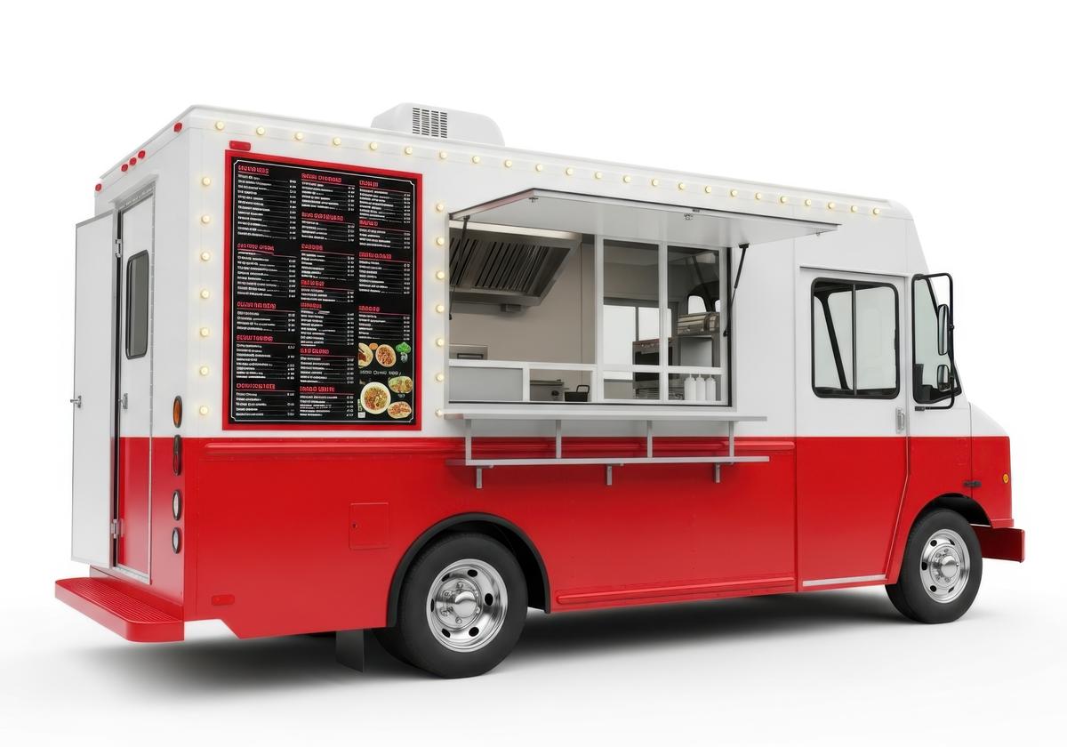 Food truck con ventanilla de reparto